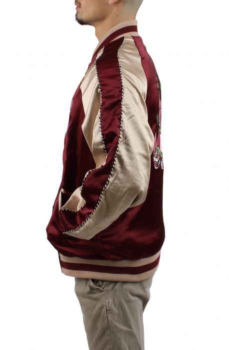 HUF X FREDDIE GIBBS SOUVENIR JACKET Berry