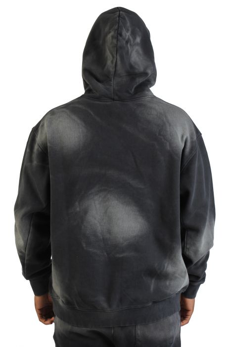 Oversized Crop Hoodie  Acid Black