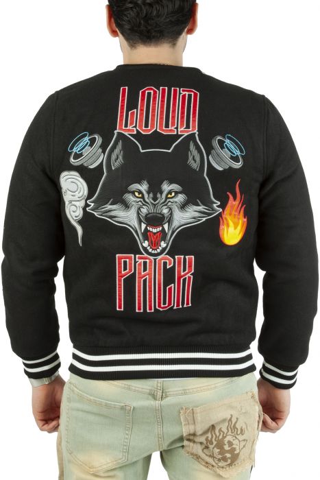 Loud Pack Varsity Jacket Black