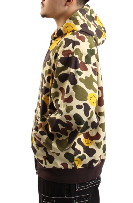 Smiley Camo Zip Jacket  Beige/Camo
