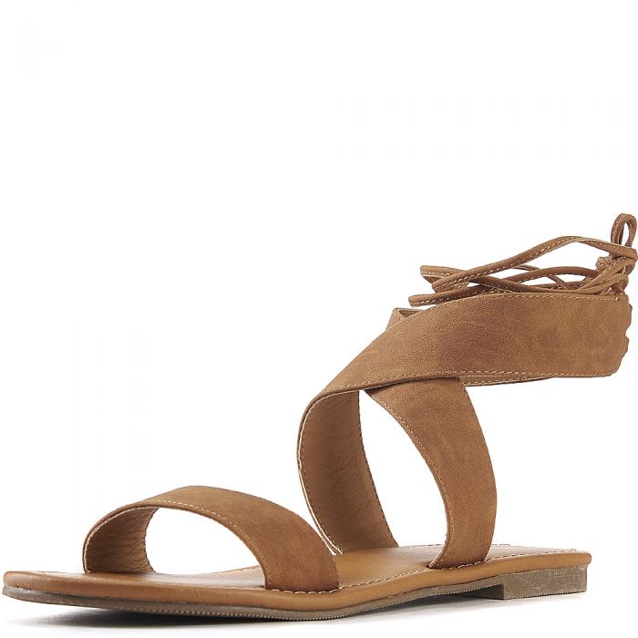 Women's Zinty Lace-Up Sandal Tan