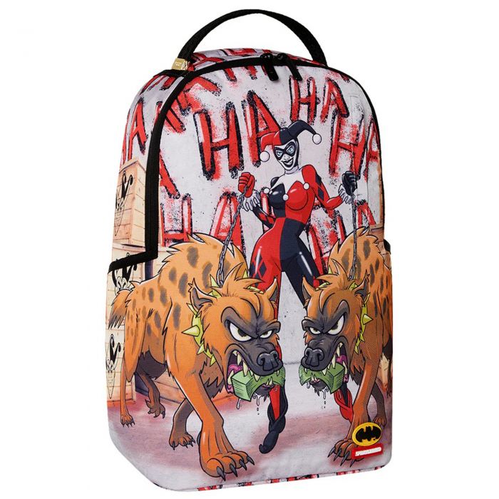 Harley Quinn With Hyenas DLXR Backpack Multi Color