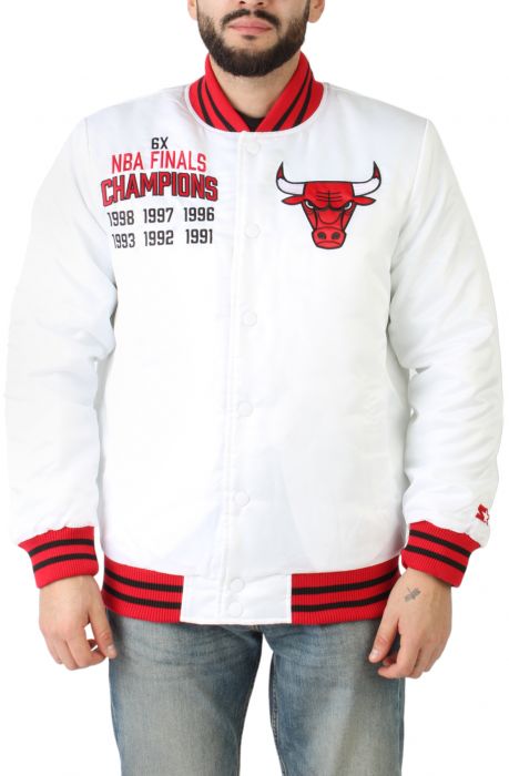 Chicago Bulls Champions Jacket  White/Red