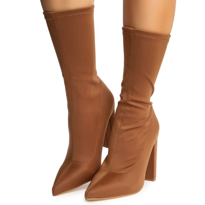 Nordic-2 Neoprene Heel Booties Brown