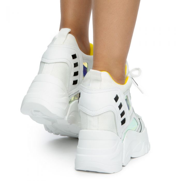 LIME-02 PLATFORM SNEAKERS WHITE