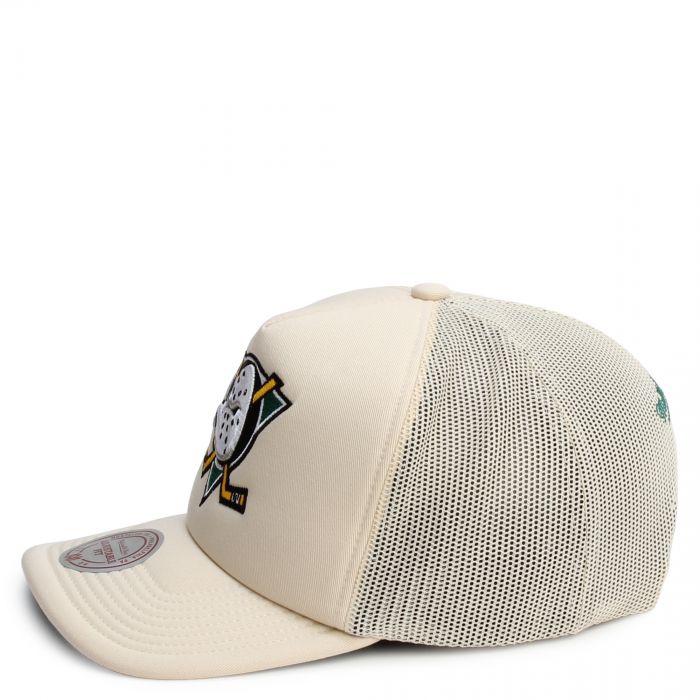 NHL Anaheim Ducks Evergreen A-frame Trucker Adjustable Fit  Off-White