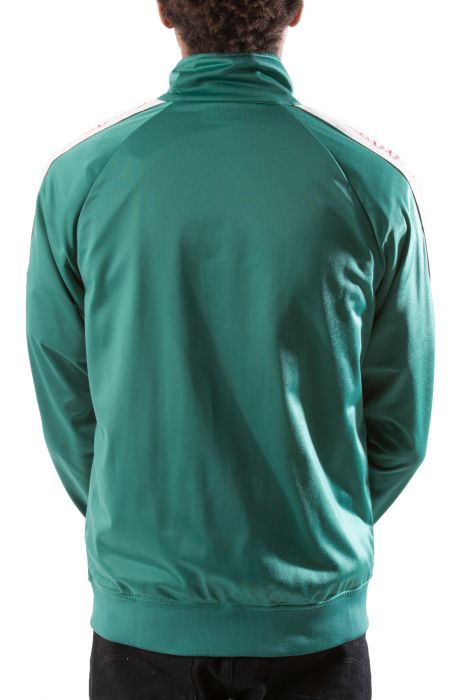 Logo Tape Artem 2 Track Jacket Green Pine-Pink Lt-Red Cherry