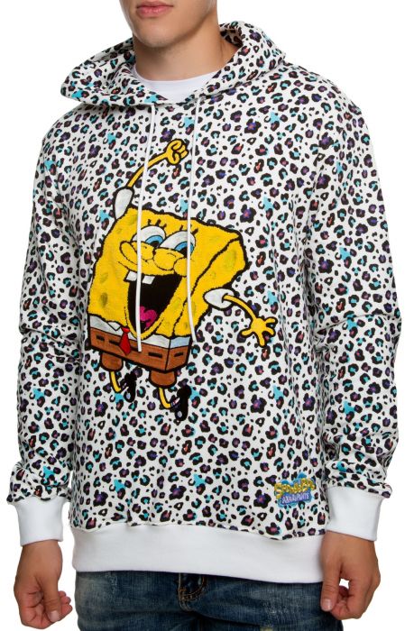 Cheetah SpongeBob Hoodie White