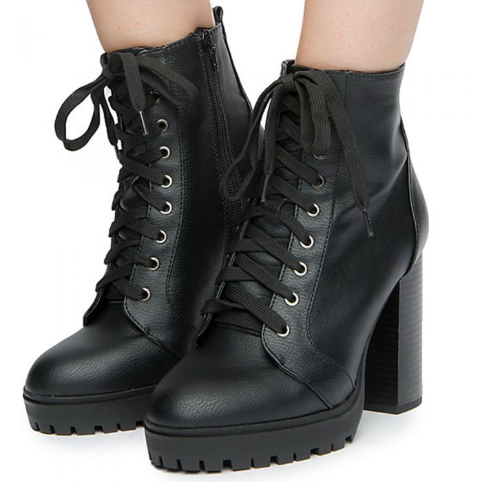 Balboa-S Lace Up Booties BLACK