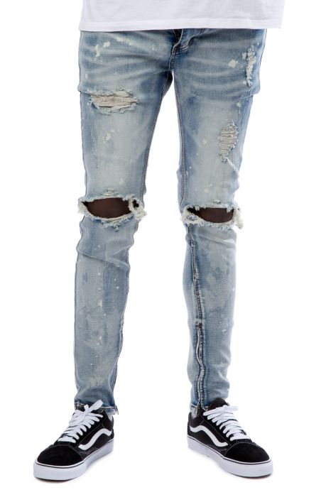 KDNK Relapse Distressed Jeans KND4226-MBLUE - Shiekh