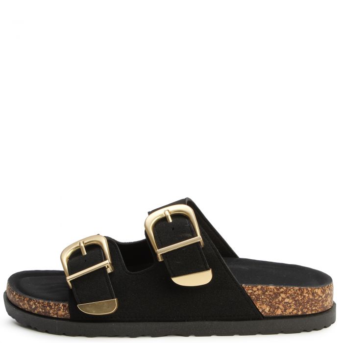 Ash-63 2-Buckle Sandal Black