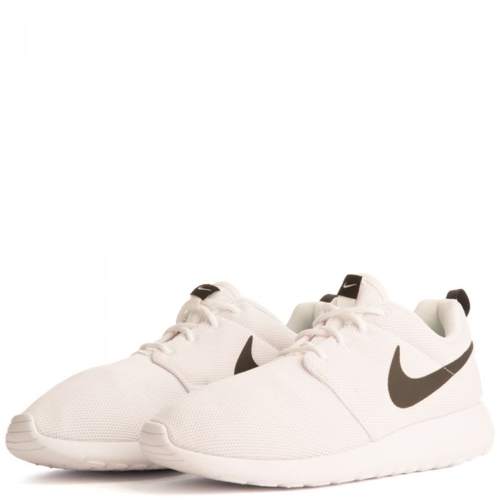 nike roshe one white with black swoosh