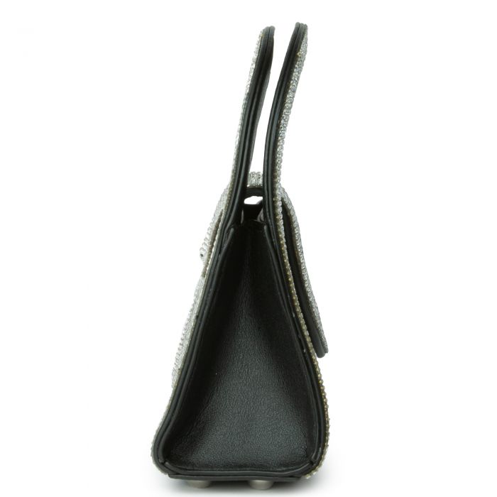 Diamond Encrusted Handbag Black