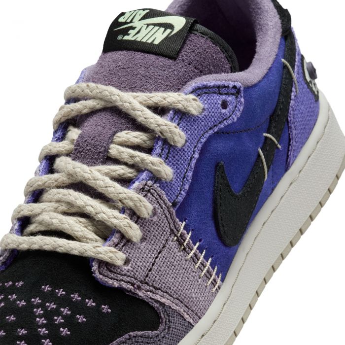 (GS) Zion Williamson x Air Jordan 1 Retro Low OG Voodoo Alternate Regency Purple/Vapor Green-Black