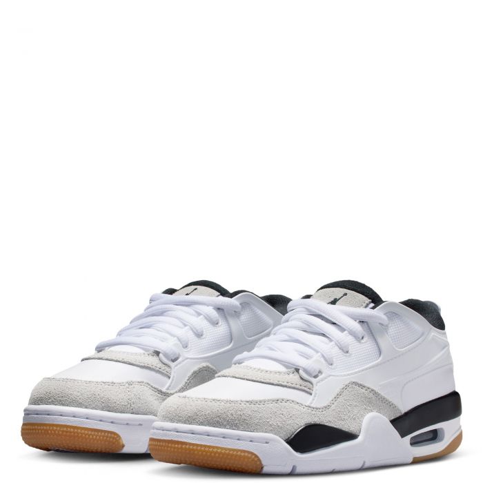 Grade-School Jordan 4 RM White/Black-Neutral Grey-Gum Med Brown
