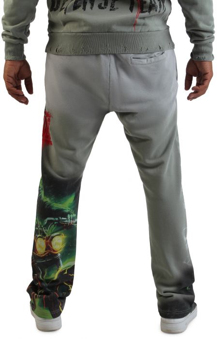 Caution Not So Quiet Ghost Rider Flare Jogger Moss Green