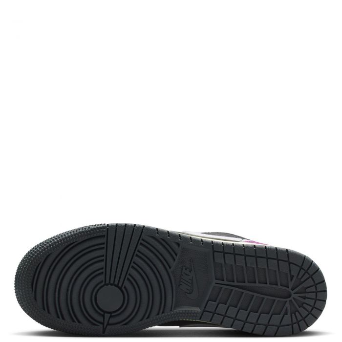 Grade-School Air Jordan 1 Low SE Oil Grey/White-Cave Stone-Arctic Punch