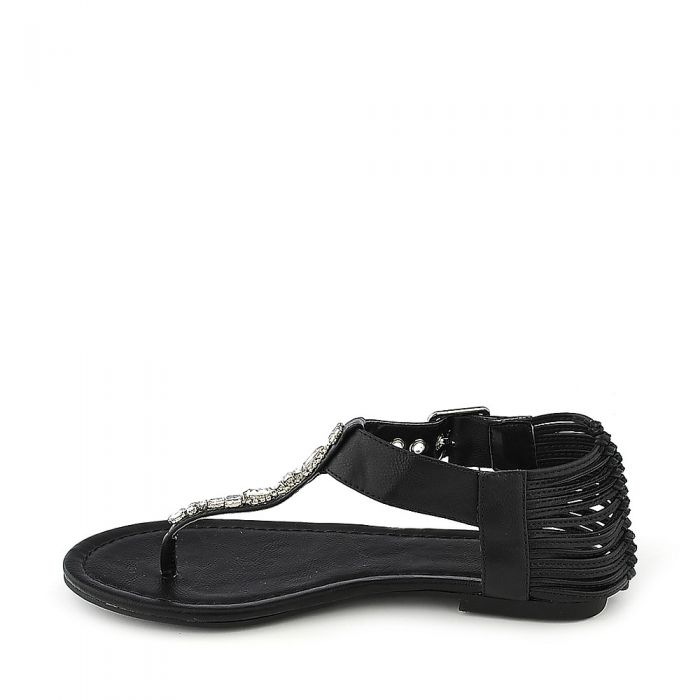 Go-S Flat Sandals Black