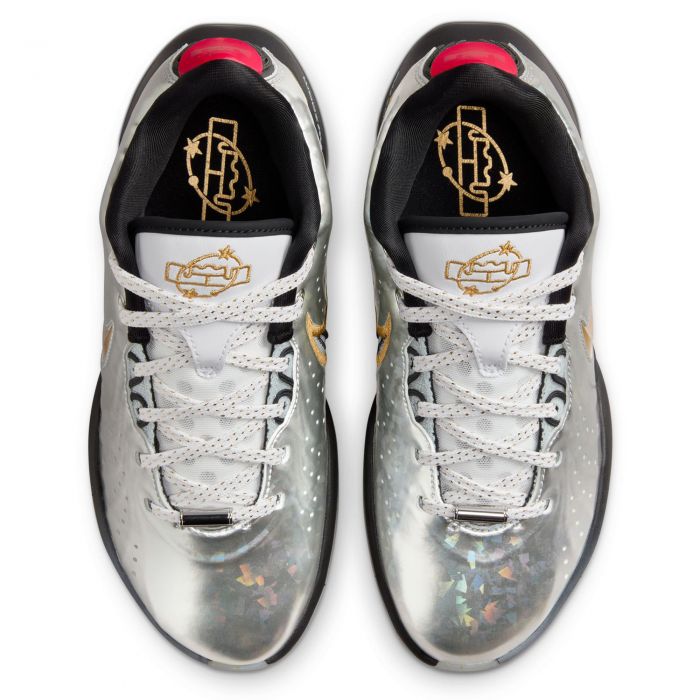 Grade School LeBron XXI SE Metallic Silver/Metallic Gold-Black