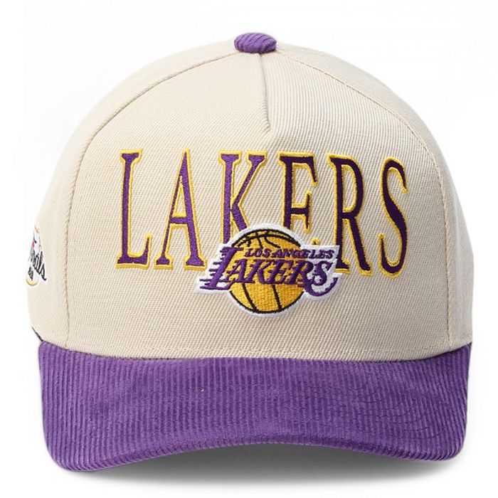 NBA Los Angeles Lakers Pro Pinch Snapback  Off White
