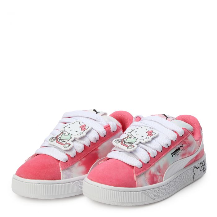 Grade-School Suede Hello Kitty and Friends  Magic Rose/Peaceful Blue