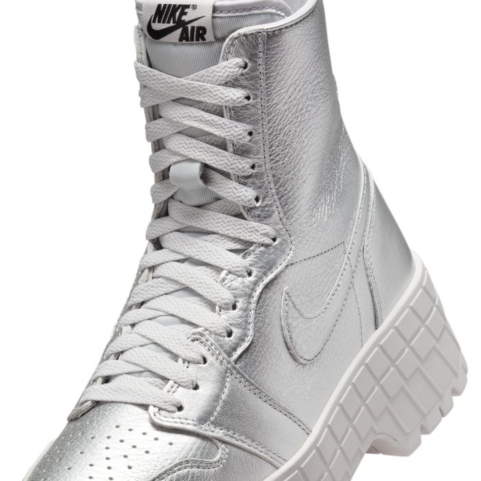Air Jordan 1 Brooklyn Boots Metallic Silver/Neutral Grey