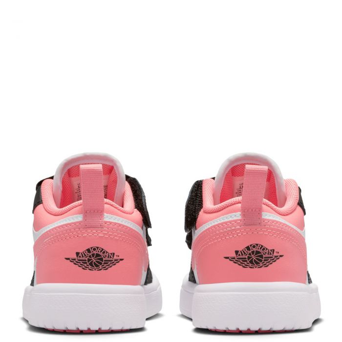 Pre-School Jordan 1 Low Alt Black/Pink Gaze-White