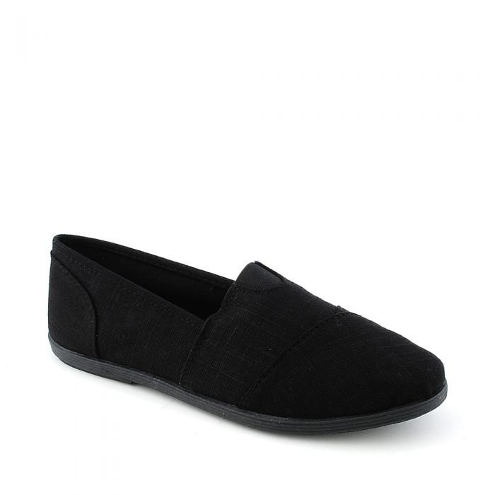 Womens Object-S Black Linen