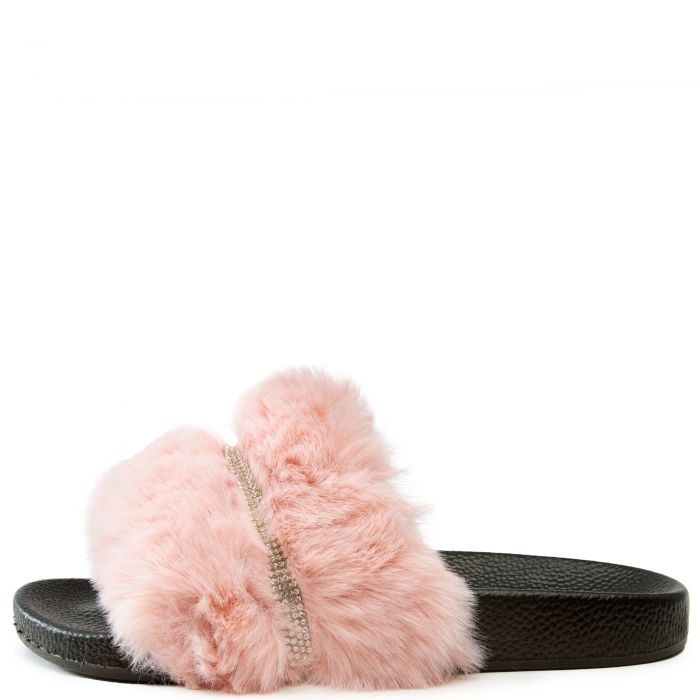 DD LUCITA Furry-601 Furry Slide FURRY-601-PNK - Shiekh