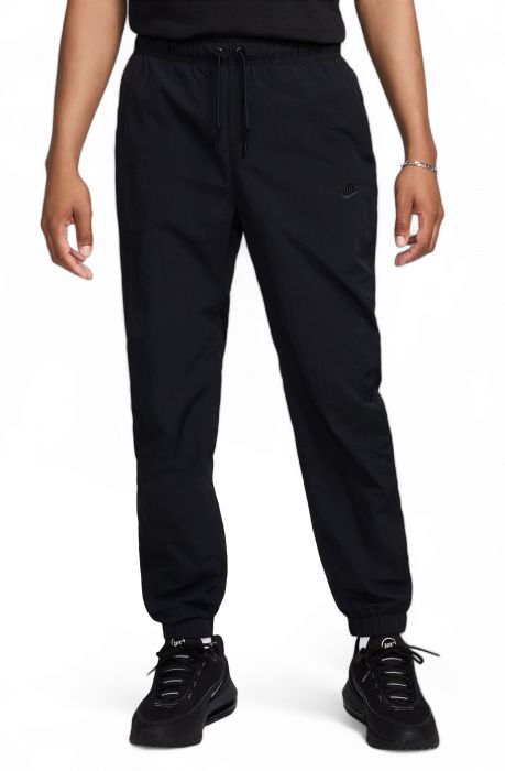 Tech Woven Taper Leg Pants Black
