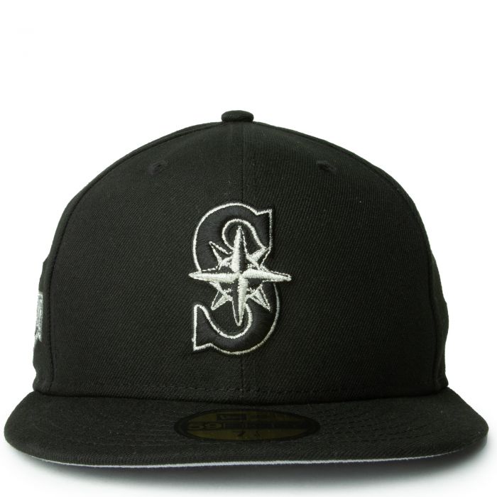 Seattle Mariners Black 59Fifty Fitted Cap