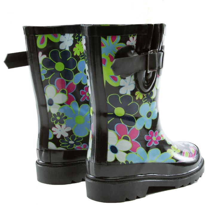 (PS) Daisy II Rain Boot Blk/Multi