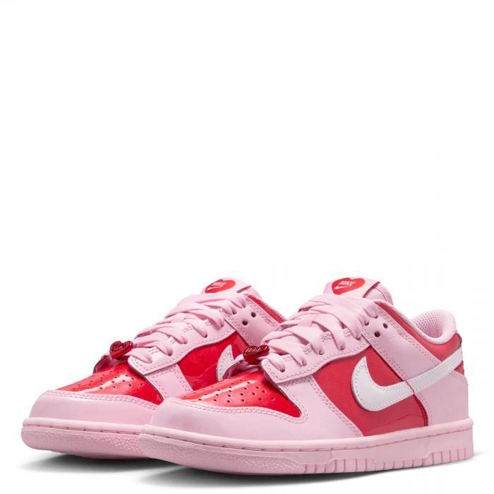Grade-School Nike Dunk Low Pink Foam/Summit White-Lt Crimson