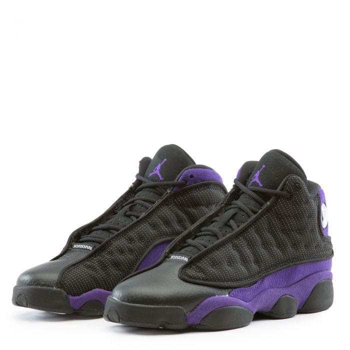 (GS) Air Jordan 13 Retro Black/Court Purple-White