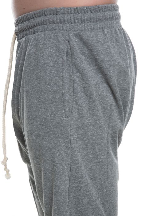 THE TRADE COLLECTIVE Dropped Shorts in Tri Blend Grey SD2308-GRAY - Shiekh