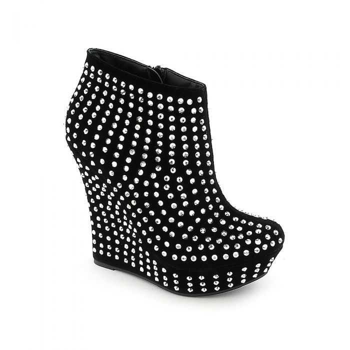 Studded Platform Dress Shoe 011 Black/Silver Black/Silver