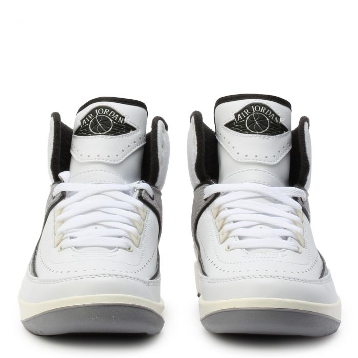 Grade School Air Jordan 2 Retro White/Fire Red-Black-Sail