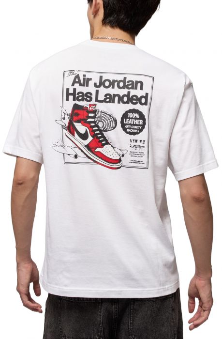 AJ1 T-Shirt White/Varsity Red