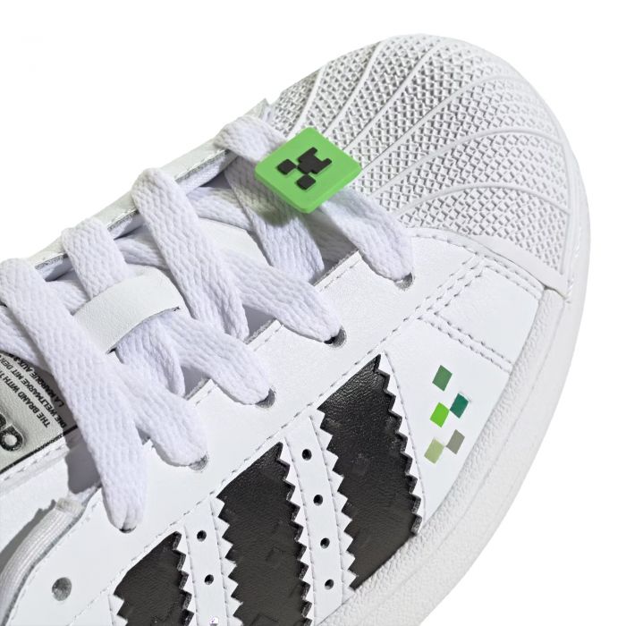 Grade-School Superstar II x Minecraft Cloud White / Core Black