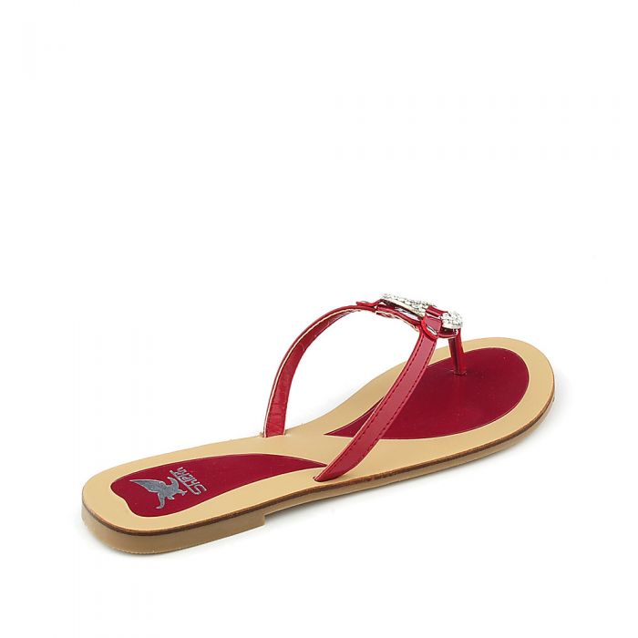 Flavor-S Thong Flip Flop Sandal Red Red