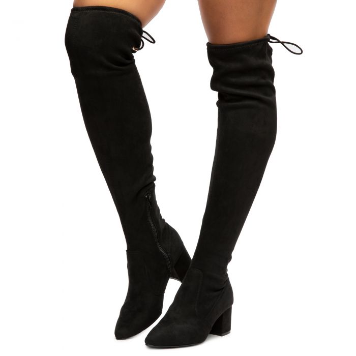 J P ORIGINAL Rapid-06 Block Heel Over The Knee Boots JPM RAPID-06-BLKFS ...