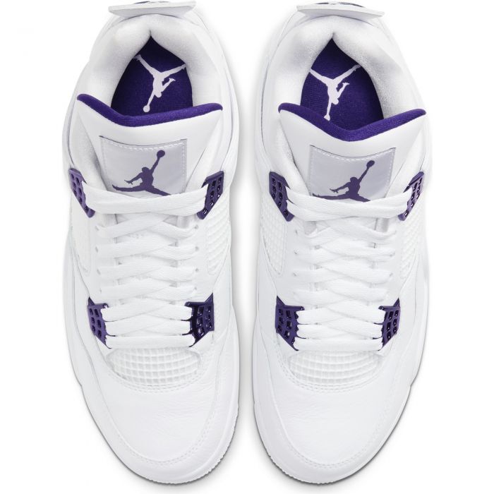 retro 4 purple and white