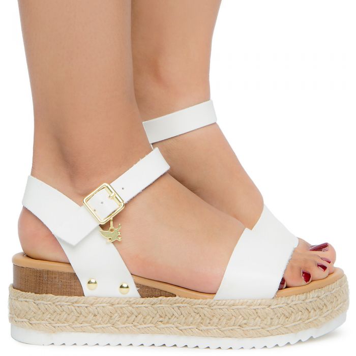 Women's Platform Sandal WHITE PU
