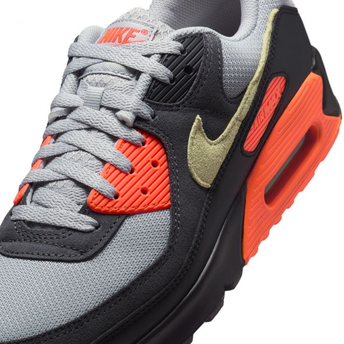 Air Max 90 Lt Smoke Grey/Limelight-Hyper Crimson