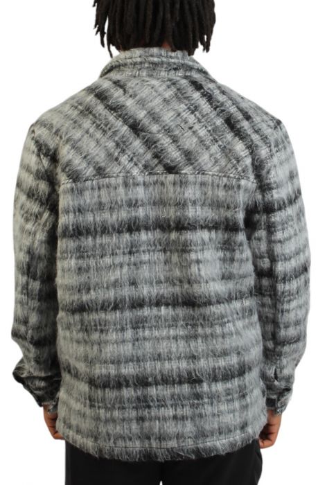 Marley Fluff Shirt Jacket Black Marle