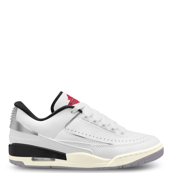 Jordan 2/3 White/Fire Red-Cement Grey-Sail
