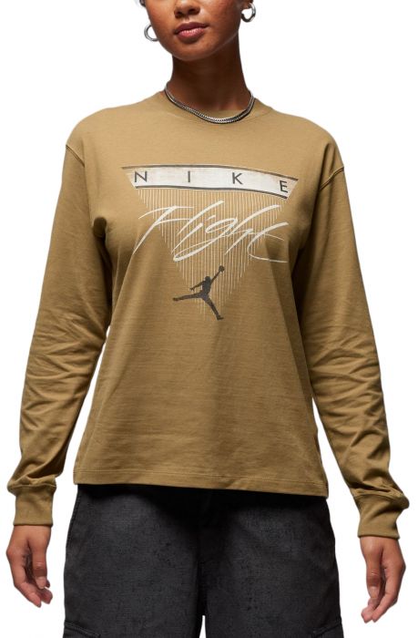 Long-Sleeve Graphic T-Shirt Brown Kelp/Black