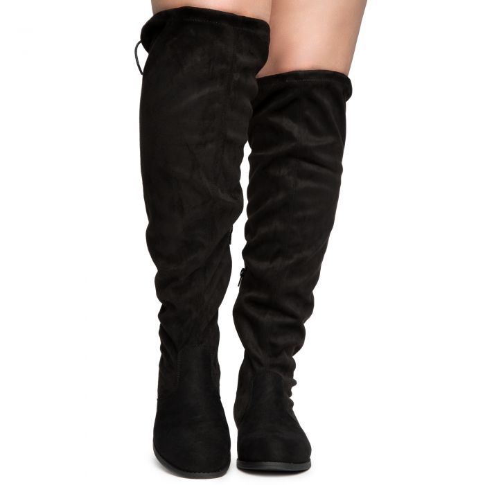 LEGEND FOOTWEAR INC Oksana-116W2 Over The Knee Boots OKSANA-116W2-BKVS ...