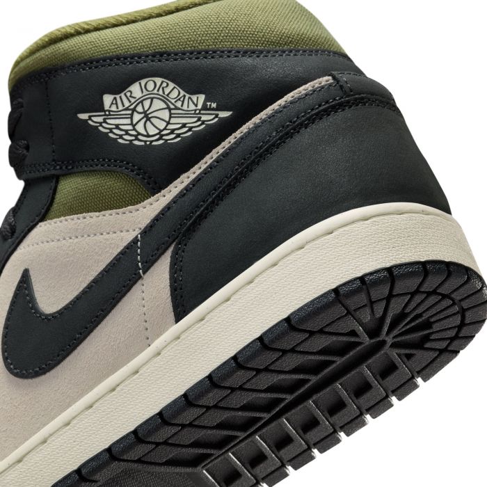 Air Jordan 1 Mid SE Lt Orewood Brn/Off Noir-Medium Olive