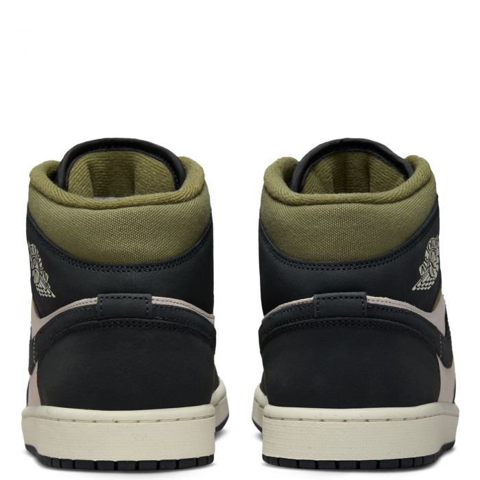 Air Jordan 1 Mid SE Lt Orewood Brn/Off Noir-Medium Olive